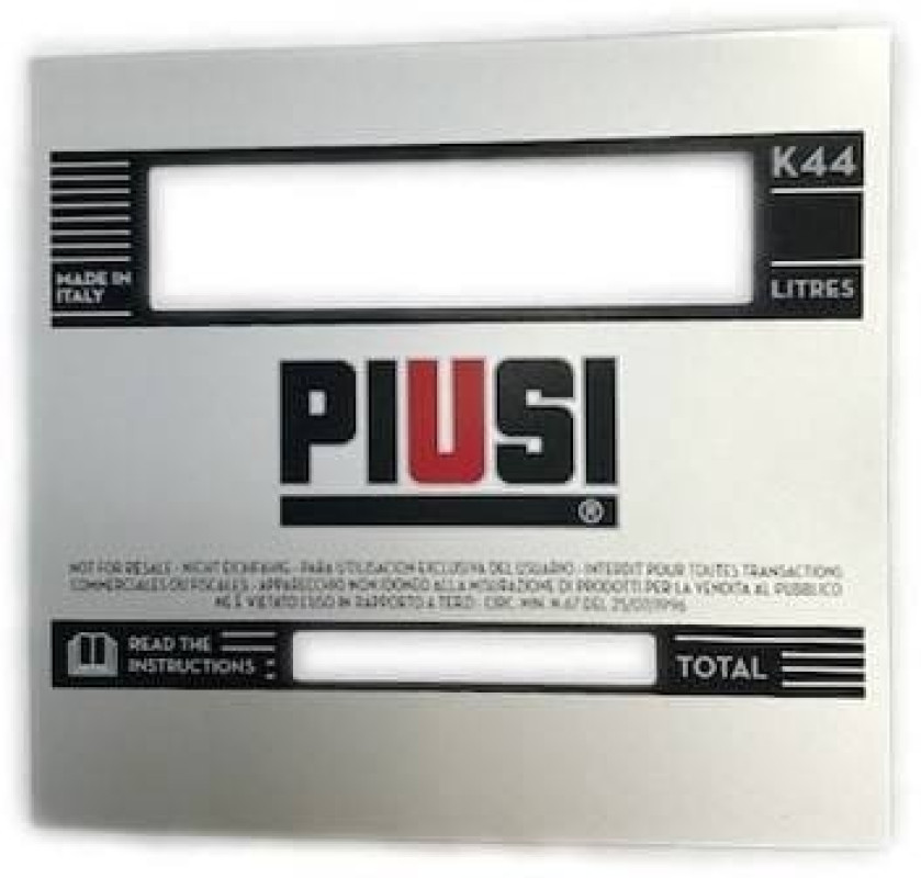 Eticheta pentru debitmetru K44 Piusi R08713000