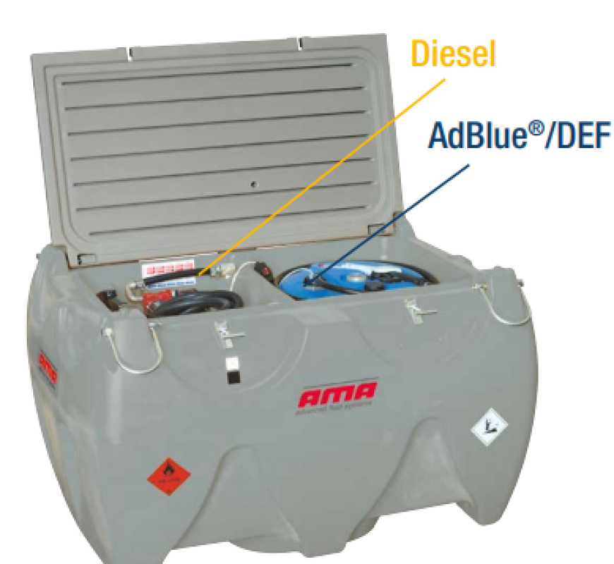 Rezervor transportabil DIESEL+ ADBLUE TT MOBILE COMBI 900 +100 AMA